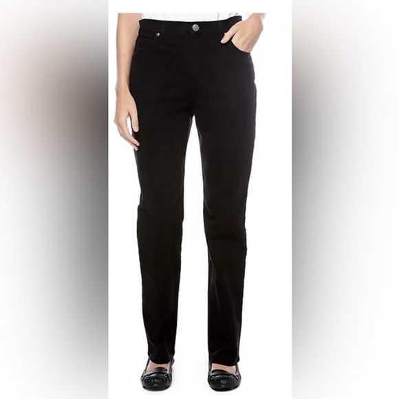 Gloria Vanderbilt Denim - Gloria Vanderbilt Amanda Black Stretch Jeans Size 12
